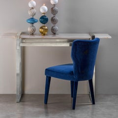 Lady V Blue Chair by Ciarmoli Queda Studio