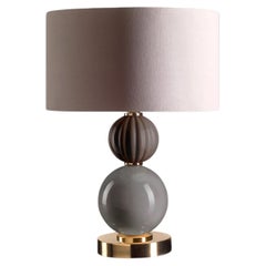 Lady V Small Taupe Table Lamp