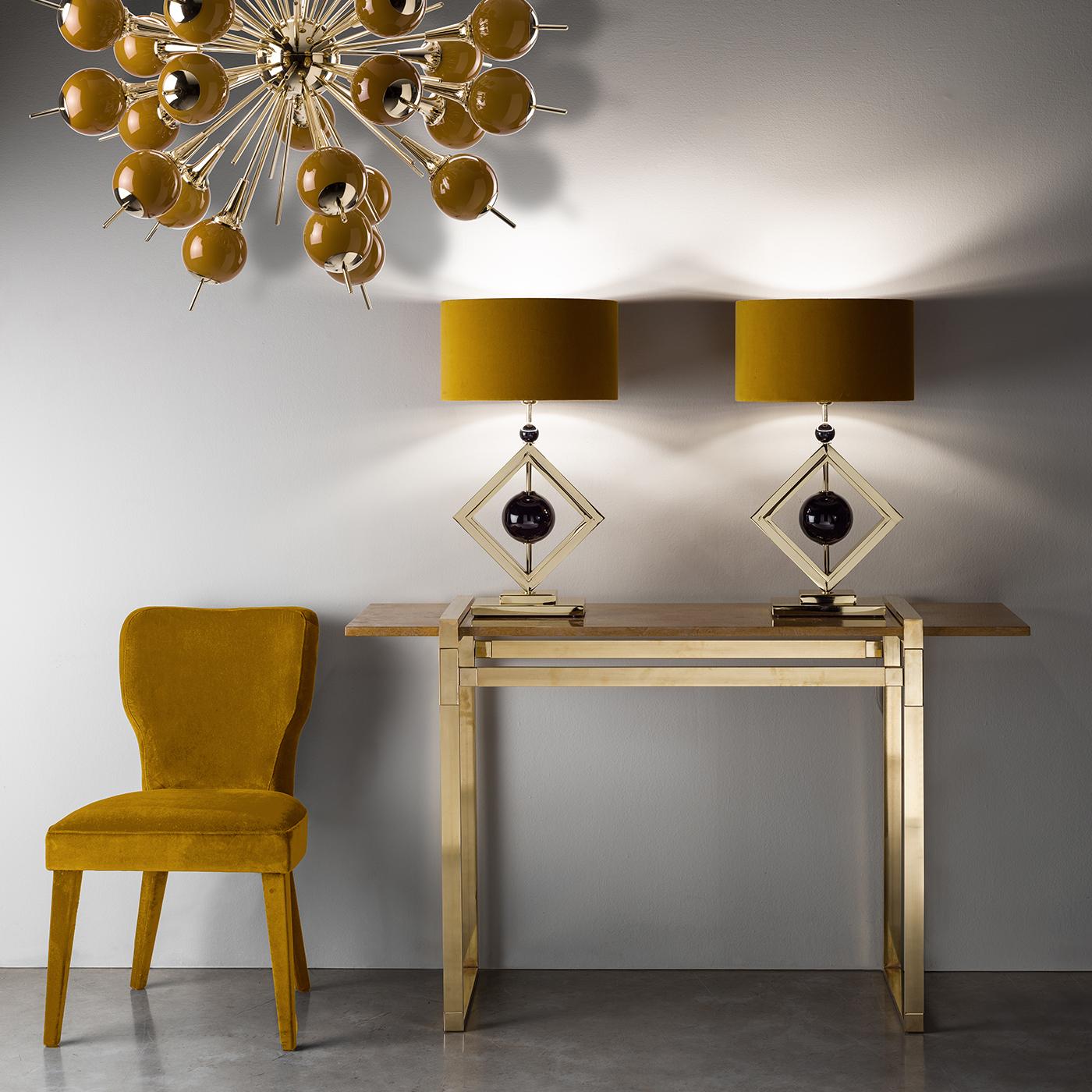 Modern Lady V Yellow Chair by Ciarmoli Queda Studio