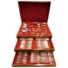 Service de couverts en argent sterling Lady Washington par Gorham, 12 personnes, 109 pièces