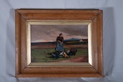 Lady with Chickens