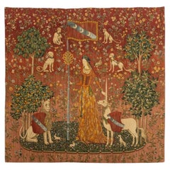 Lady with the Unicorn, " La dame à la licorne " “Touch” Tapestry