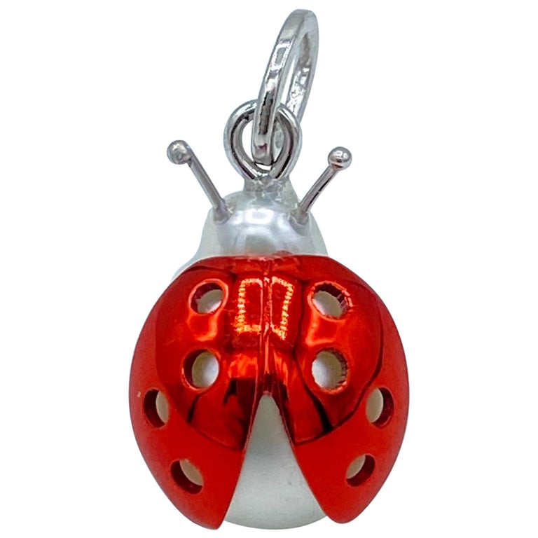 Ladybug Necklace - 6 For Sale on 1stDibs | ladybug necklace gold 