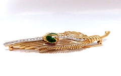 Ladybug on Feather Vintage Gold Pin 14kt Large*