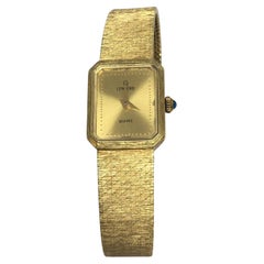 Retro Lady's 14K Yellow Solid Gold Concord quartz Watch Factory Marked Case 6 inch