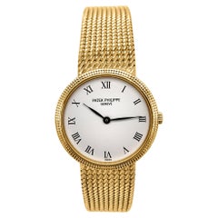 Vintage Lady's 18K Yellow Gold Patek Philippe "Calatrava" Watch