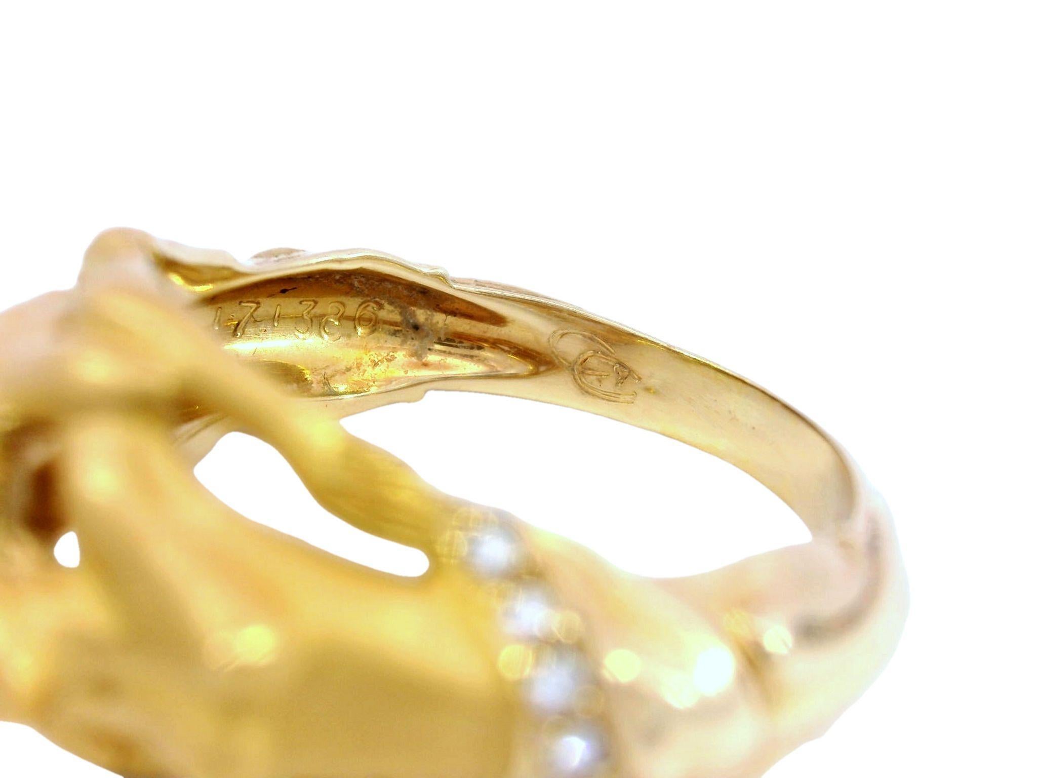 Women's Lady's Carrera y Carrera Eden Diamond Ring in 18K Yellow Gold