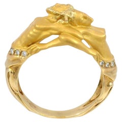 Lady's Carrera y Carrera Eden Diamond Ring in 18K Yellow Gold