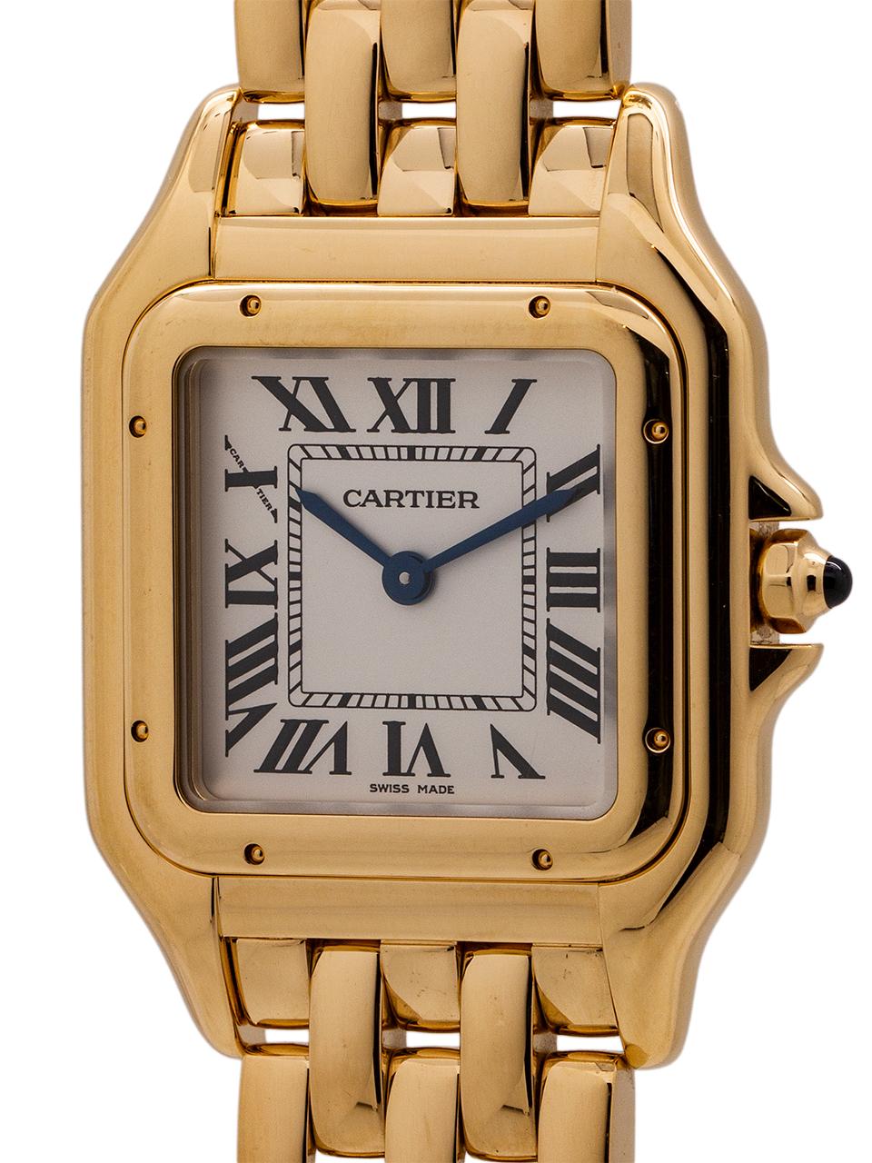 Ladies Cartier Panther 18 Karat Yellow Gold, circa 2017 In Excellent Condition For Sale In West Hollywood, CA
