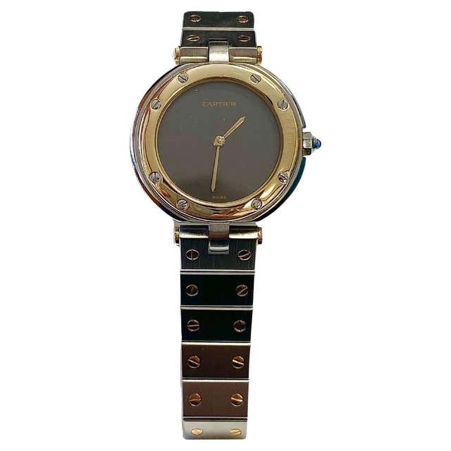 Cartier Santos Two Tone Watch Womens - 3 For Sale on 1stDibs | cartier ...