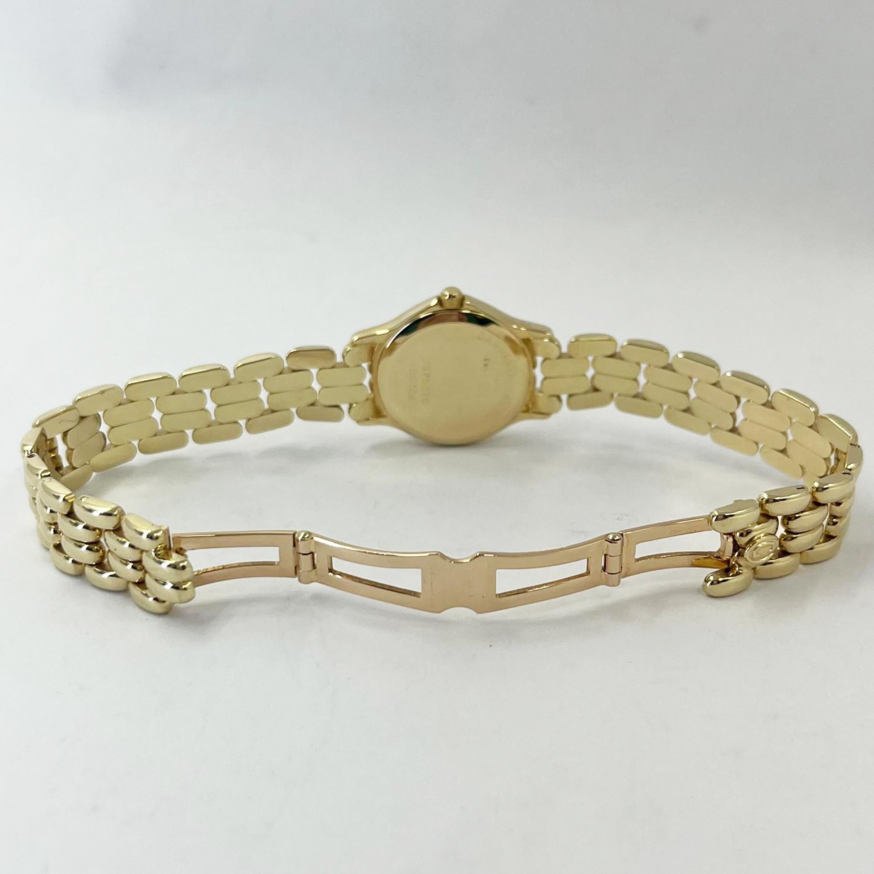 Women's Lady's Concord Yellow Gold and Diamond Quartz Watch