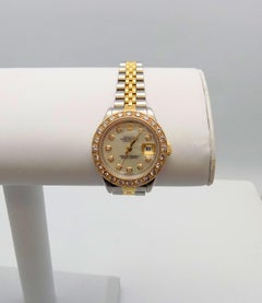 Lady's Diamond Rolex Wrist Watch with Mother-of-Pearl Dial