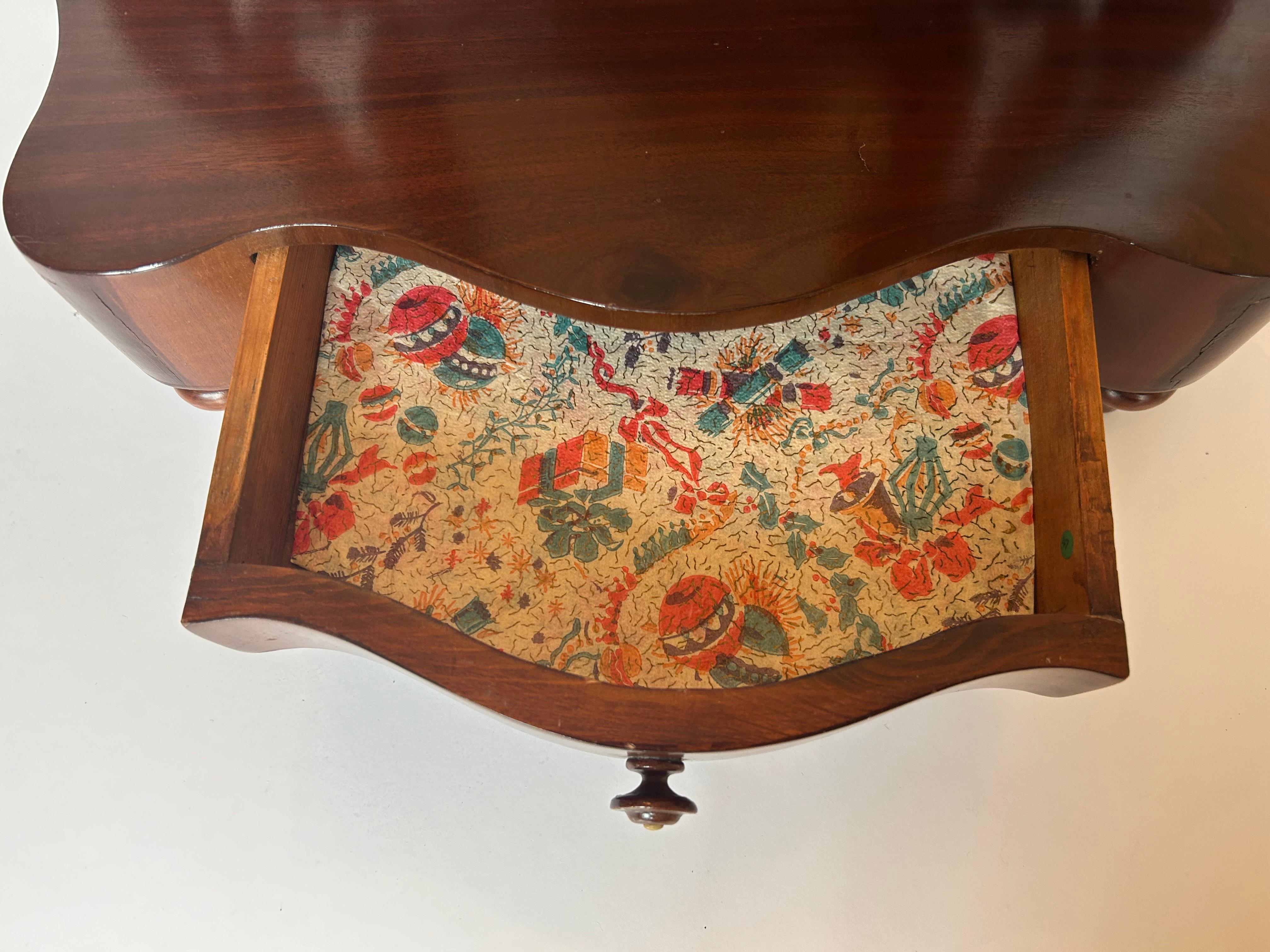 Carved Lady's Mahogany Dressing Mirror, Circa 1850, from Portugal