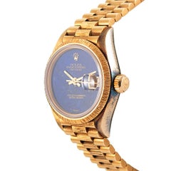 Lady’s Rolex Datejust with Bark Finish and Lapis Lazuli Dial