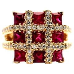 Lady's Ruby And Diamond Ring