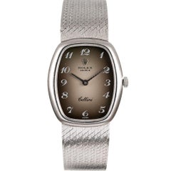 Rolex Montre Cellini en or blanc pour femmes avec cadran Vignette à chiffres Breguet