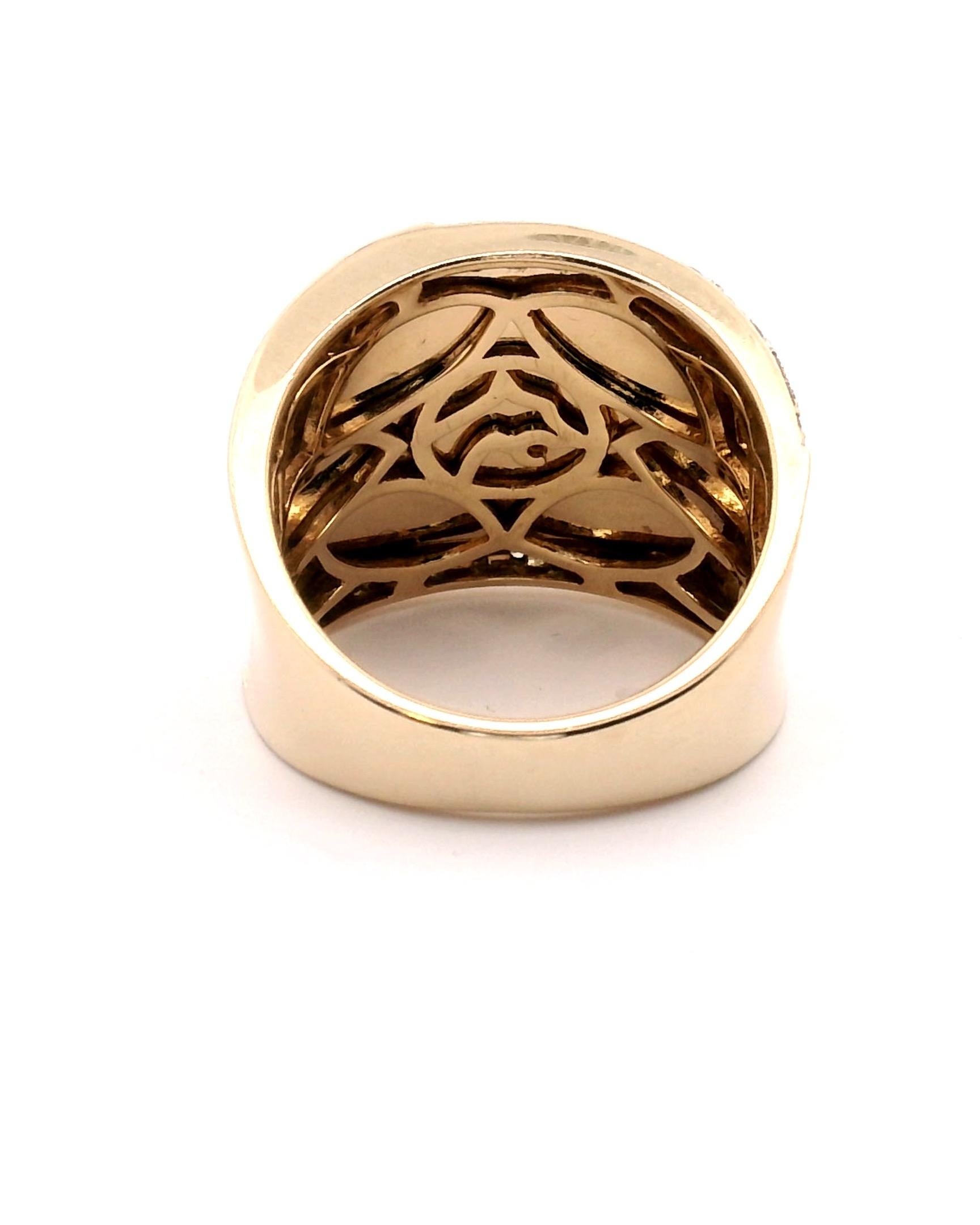 Women's Lady's Yellow Gold Diamond Band For Sale