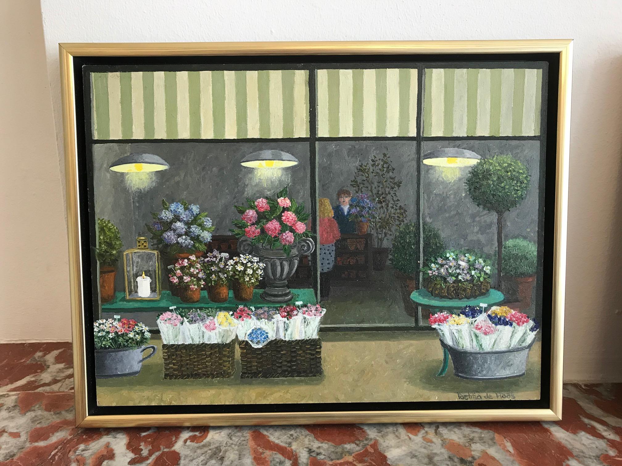 
The relaxed atmosphere is characteristic of the oil paintings by Dutch artist Laetitia de Haas (1948). Her work radiates a distinction and tranquility that we often lack in the everyday world. The understated modesty of her painting style and her