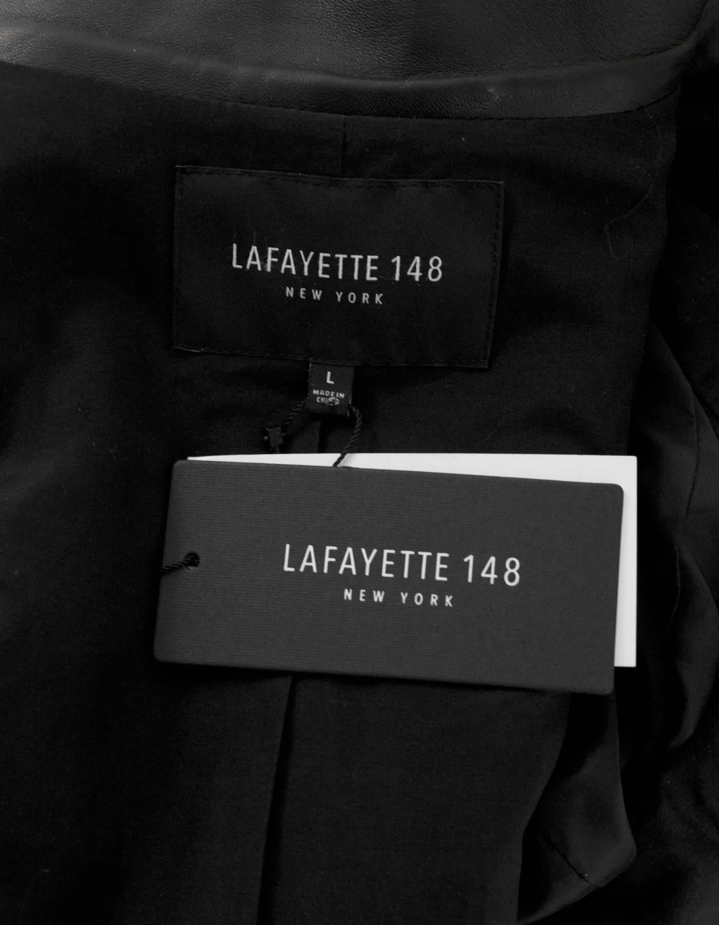lafayette 148 leather jacket sale