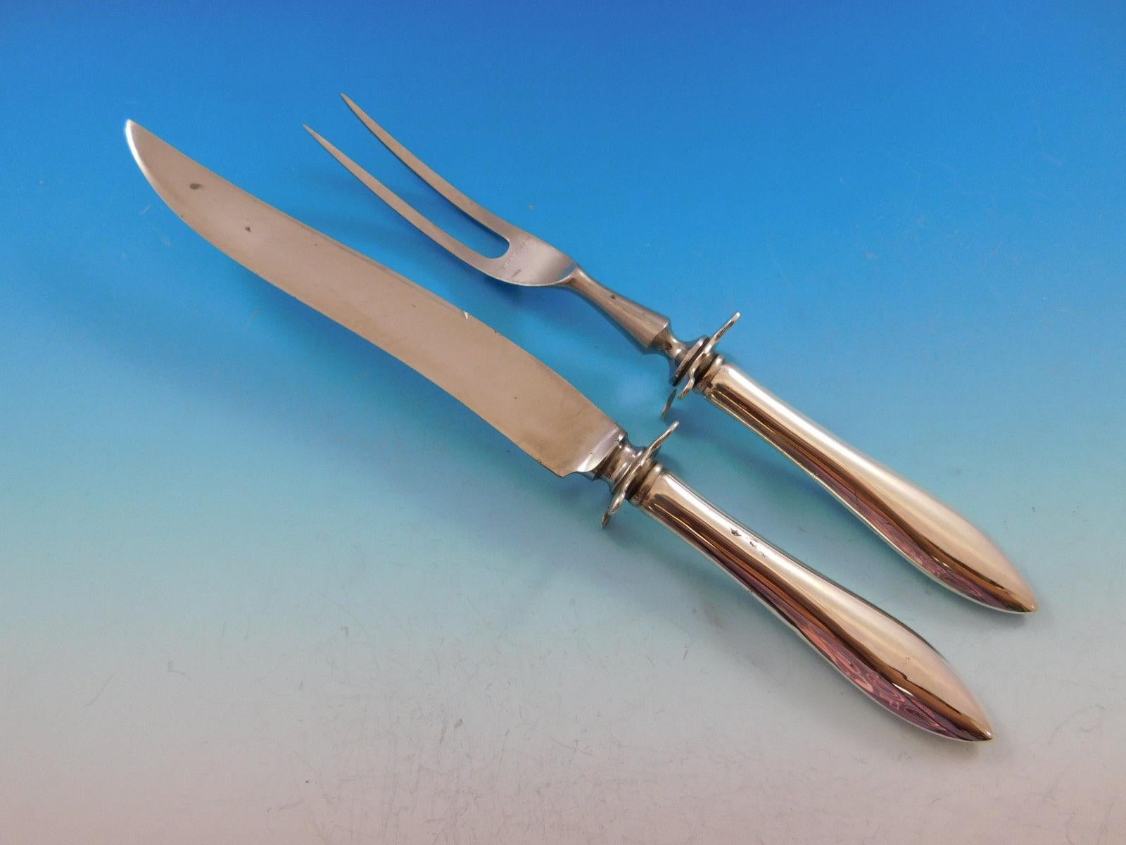 Ensemble de couverts en argent sterling pour 8 personnes 57 pièces du dîner Lafayette par Towle en vente 6