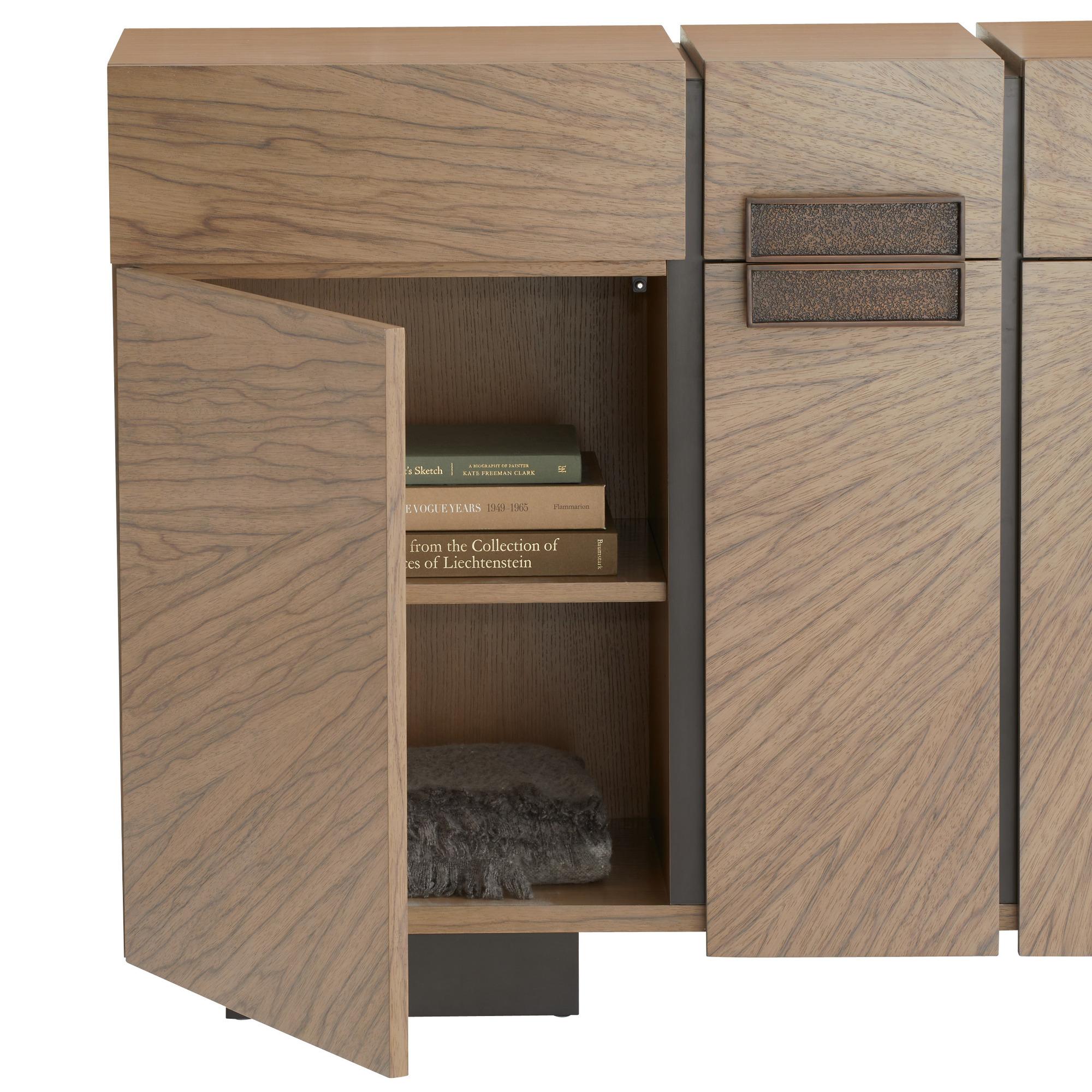 Vietnamese Lafayette Credenza FZS12 - Chateau Gray For Sale