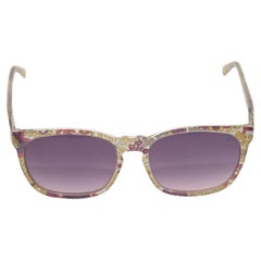 Lafont Purple & Multicolor Floral Print Sunglasses