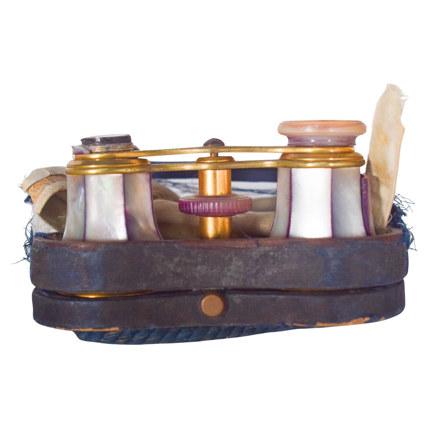 Lafontaine Theatre Binoculars in Mother-of-Pearl For Sale