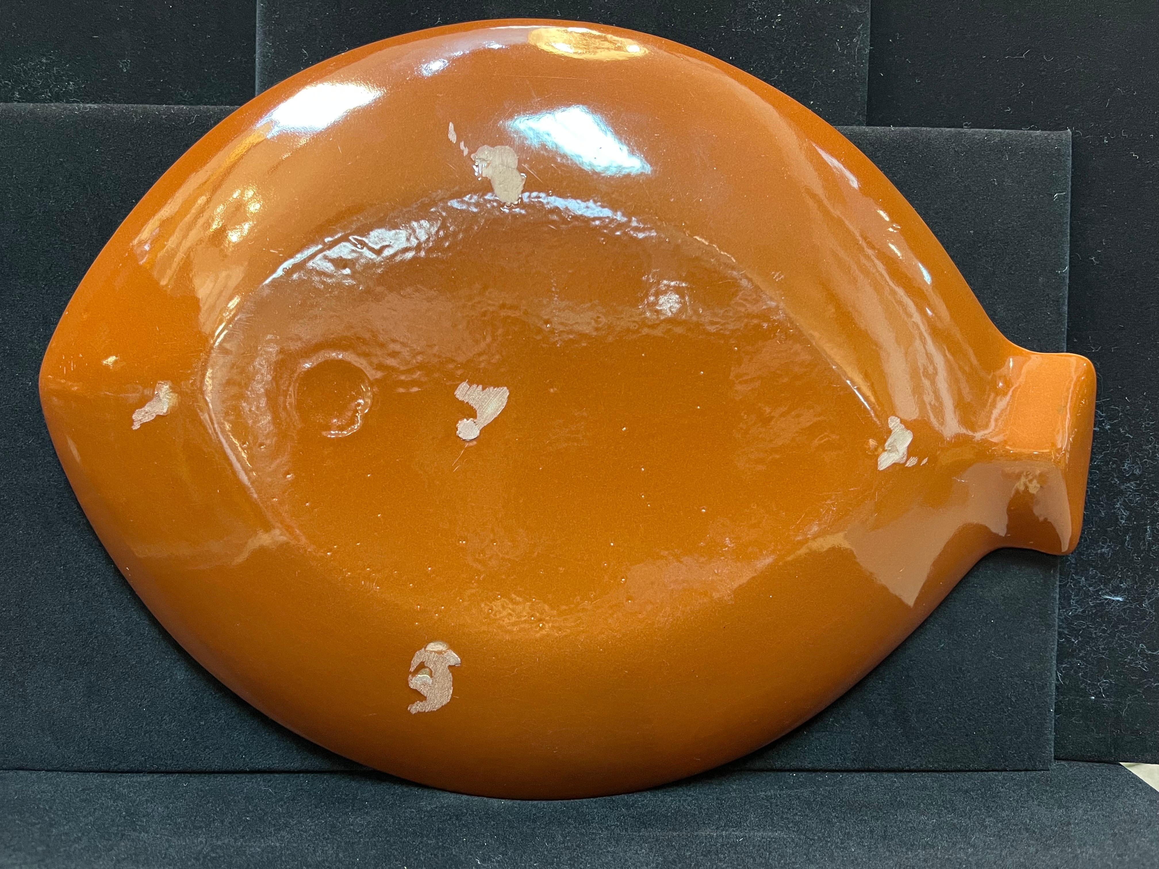 Lagardo Tackett and Ken Fujita Mid-Century Modern Ceramic Fish Plate Sculpture 1
