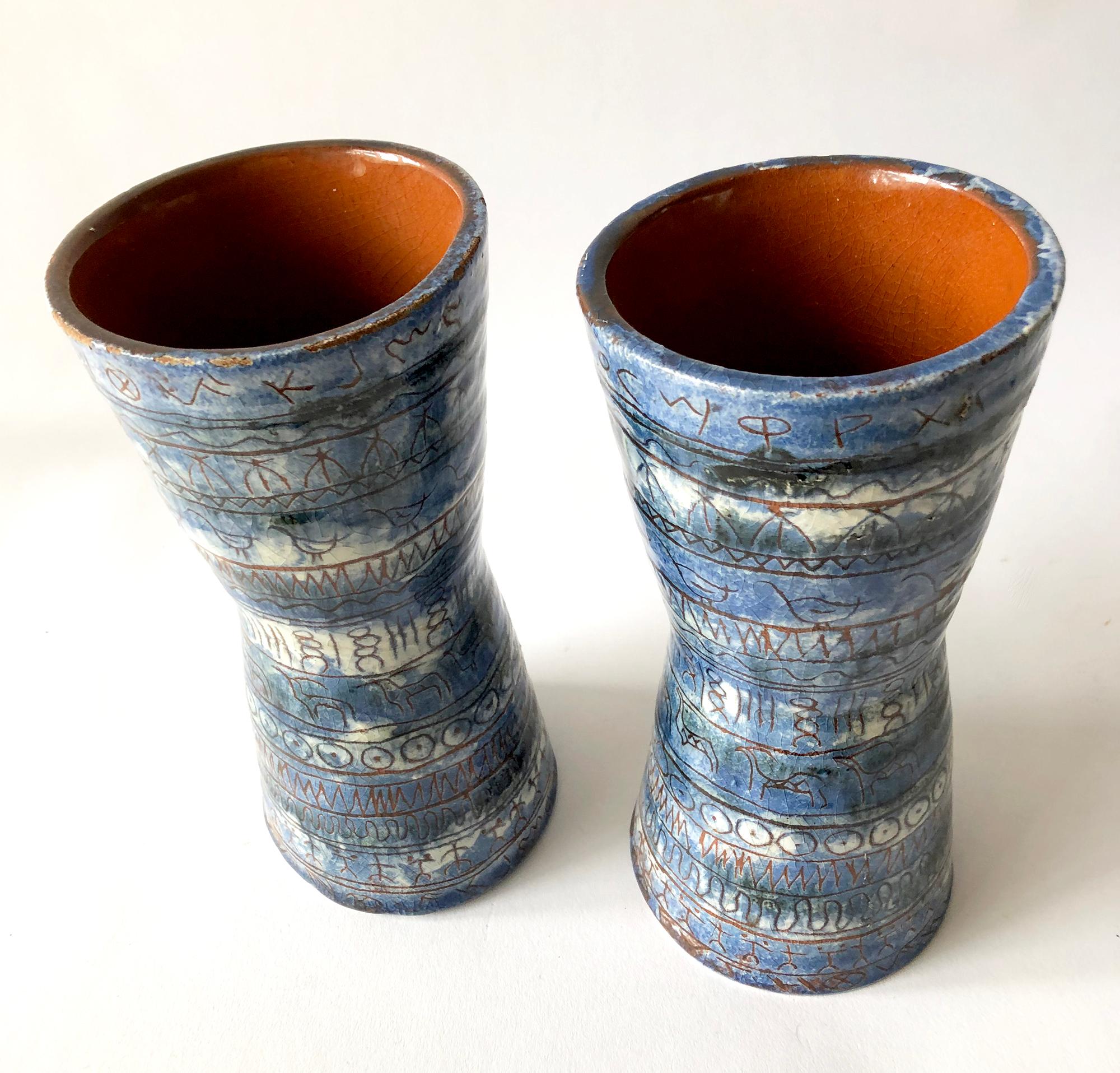 LaGardo Tackett Architectural Pottery Pair of Planter Vessels In Good Condition In Palm Springs, CA