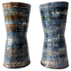 LaGardo Tackett Architectural Pottery Pair of Planter Vessels