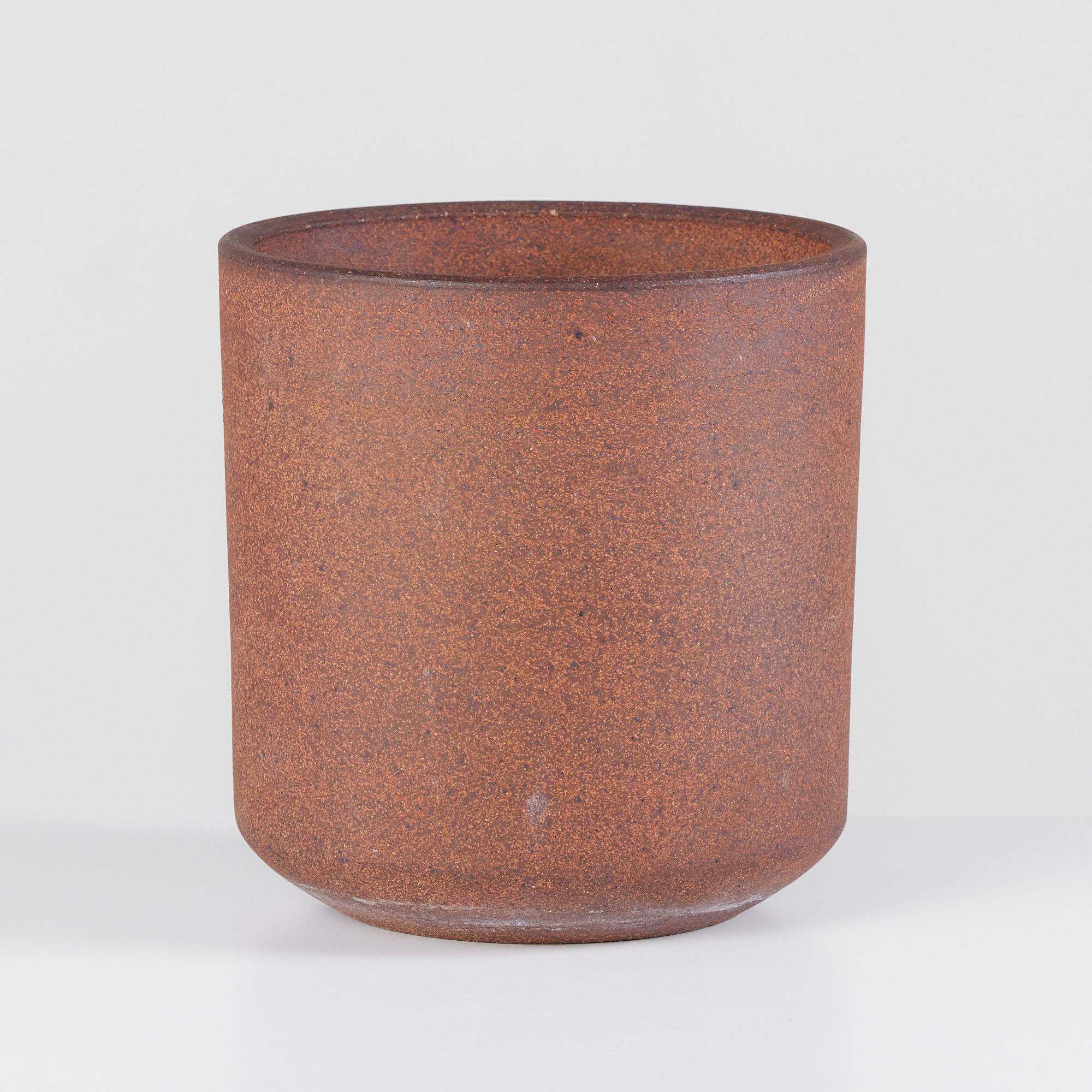 Zylindrisches Steingut-Pflanzgefäß von Lagardo Tackett für Architectural Pottery (Moderne der Mitte des Jahrhunderts) im Angebot
