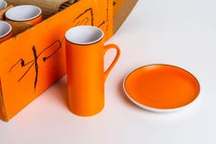 Lagardo Tackett for Schmid — Orange Demitasse Cup & Saucer Set