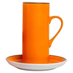 Lagardo Tackett for Schmid — Orange Demitasse Cup & Saucer Set