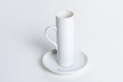Lagardo Tackett per Schmid - Set di tazze e piattini bianchi da demitasse
