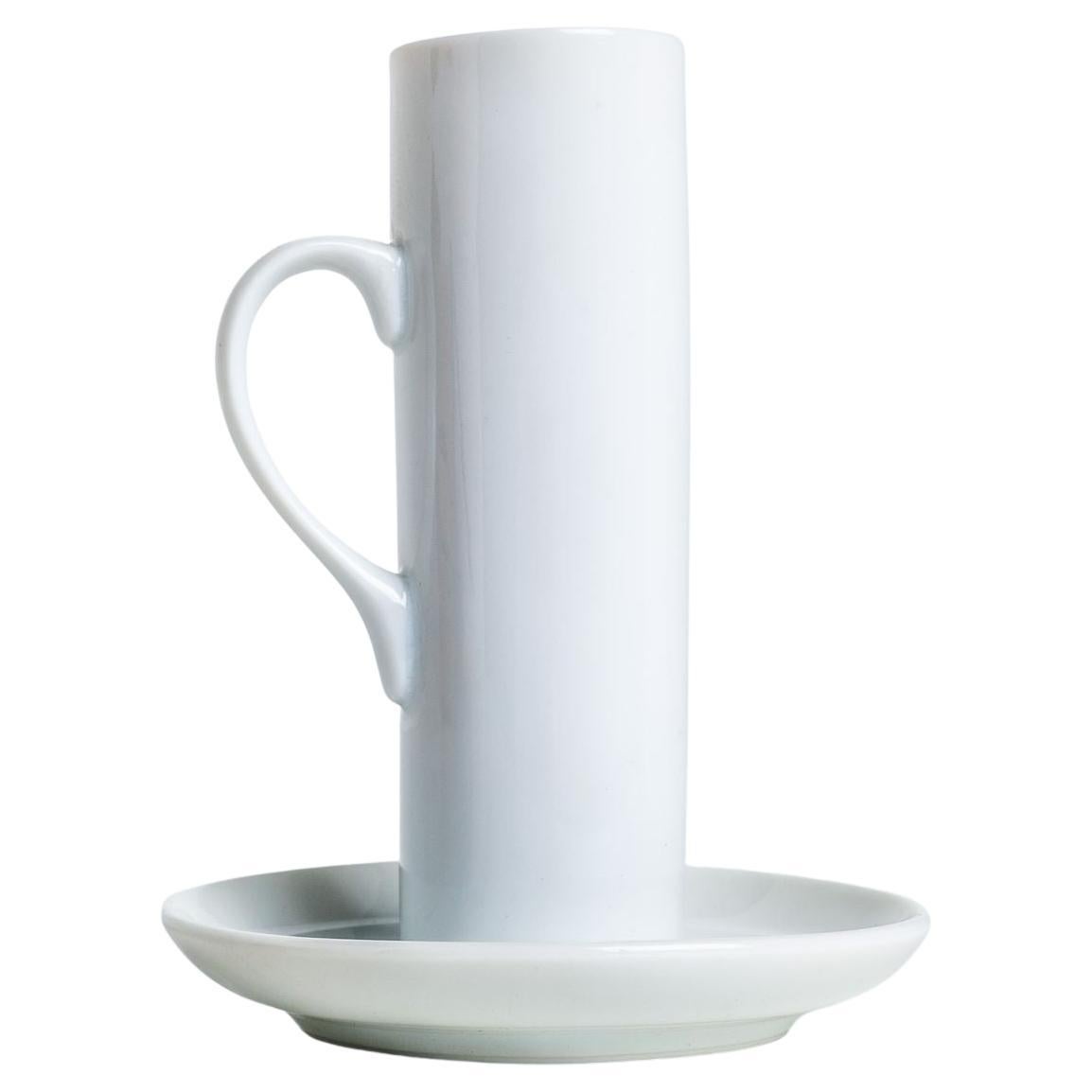 Lagardo Tackett for Schmid — White Demitasse Cup & Saucer Set