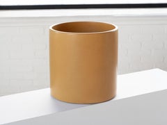 LaGardo Tackett Gold Glazed Cylinder Planter for Architectural Pottery, 1950s
