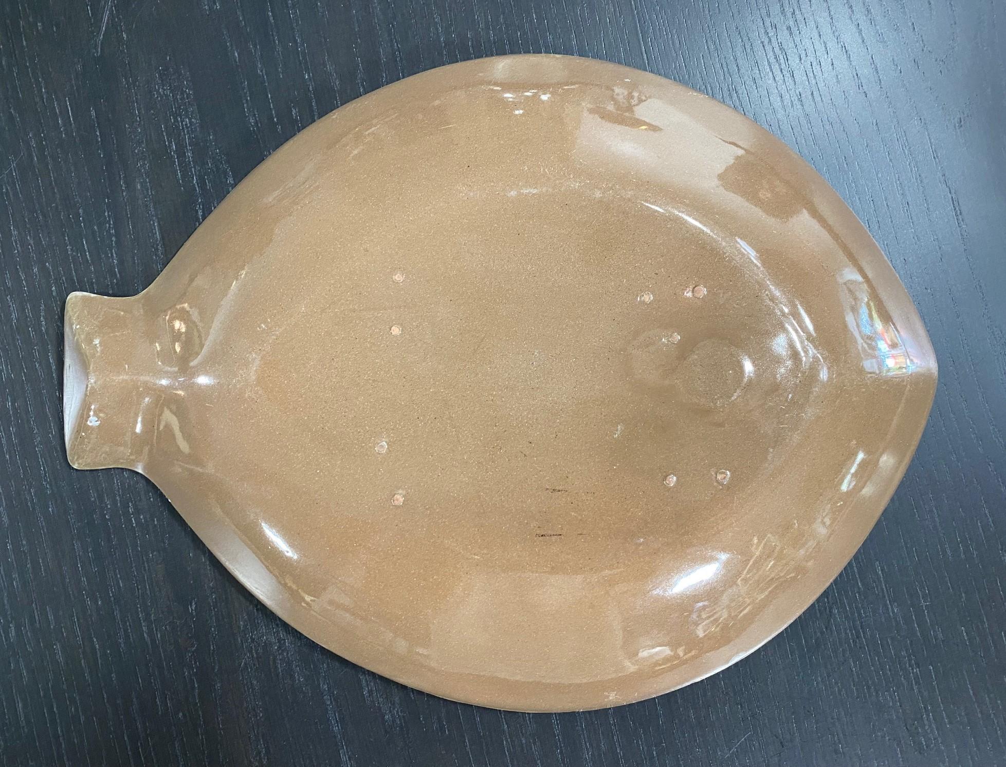 Lagardo Tackett & Kenji Fujita California Mid-Century Modern Ceramic Fish Plate 3