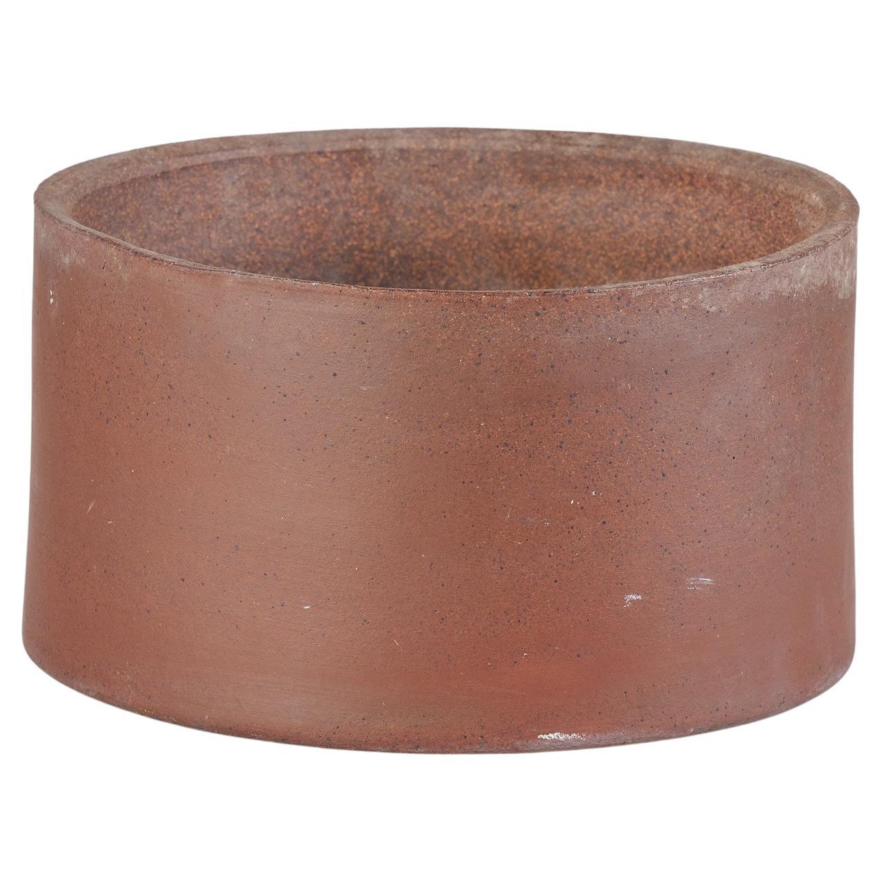 Lagardo Tackett Low Cylindrical Stoneware Planter for Architectural Pottery