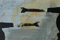 Strut Oil on Board Painting, Modern Style, Signed, 1980s, Sweden