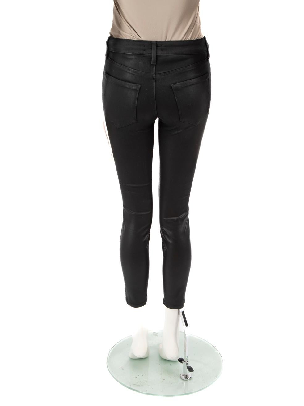 Vaqueros pitillo recubiertos de denim negro L'Agence Talla XS Negro en venta