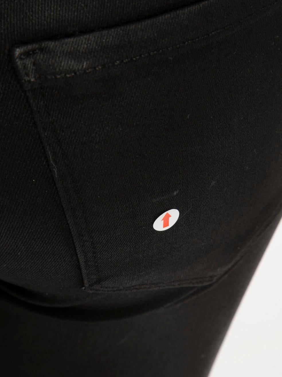 L'Agence Black Denim Coated Skinny Jeans Size XS For Sale 2