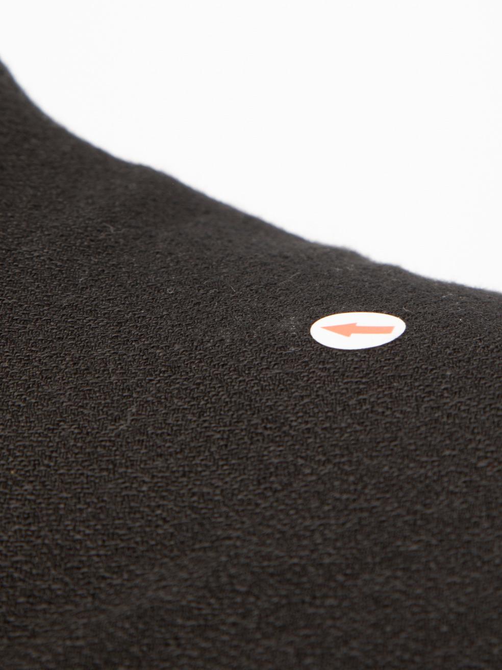 L'Agence Schwarz gerüschtes Detail mittlere Ärmel Kleid Größe XXS im Angebot 1