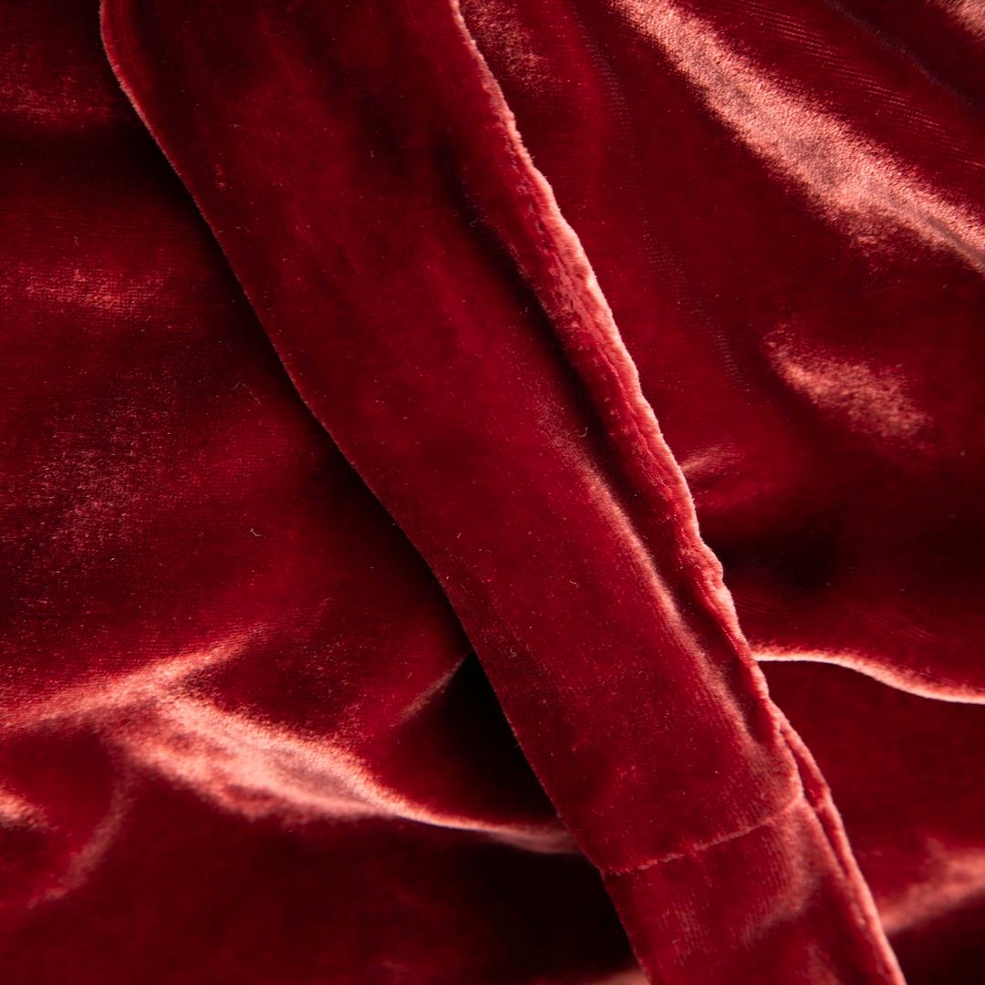 L'Agence Burgundy Velvet Wrap Dress Size XS In Good Condition In London, GB
