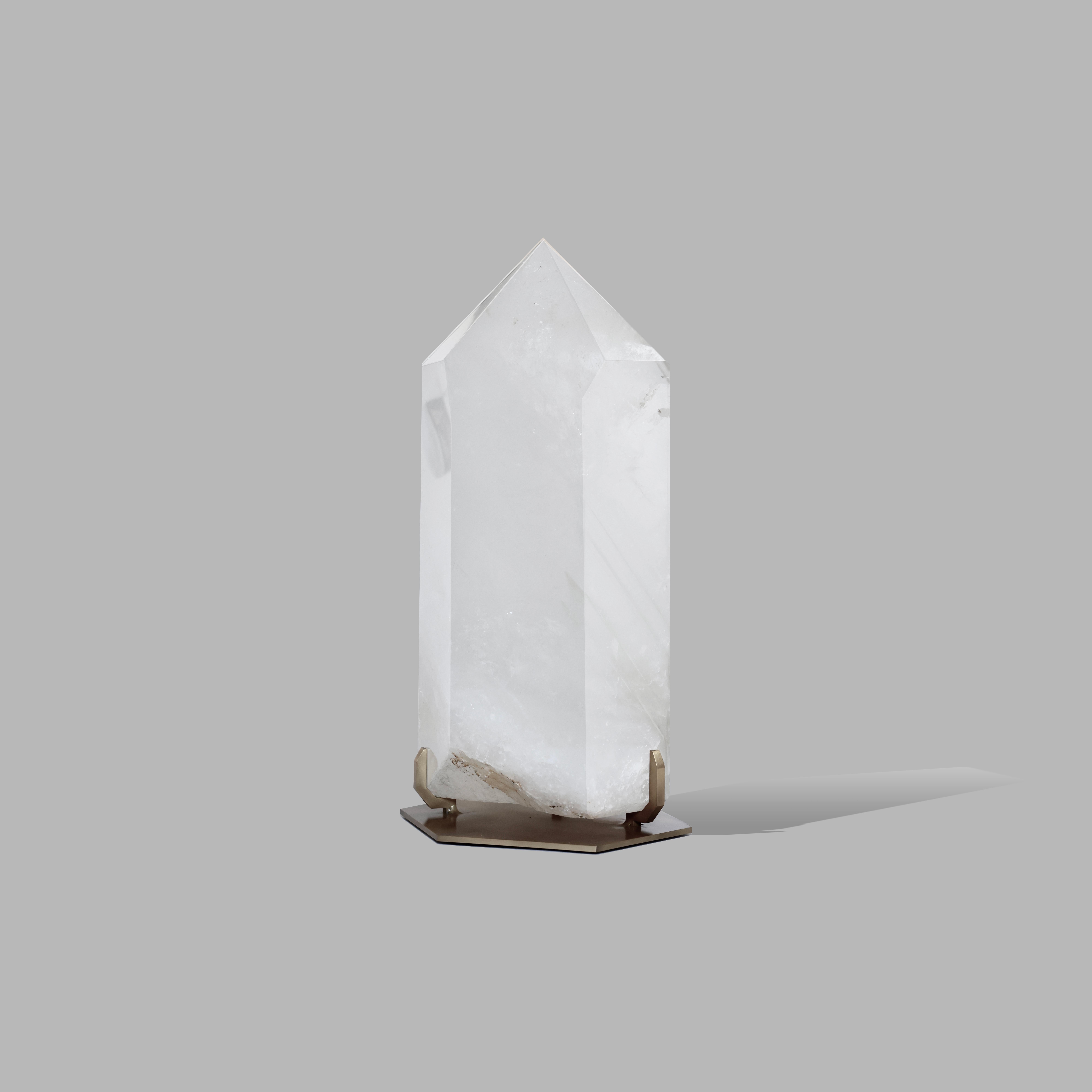 Lager Rock Crystal Obelisk In Excellent Condition For Sale In New York, NY