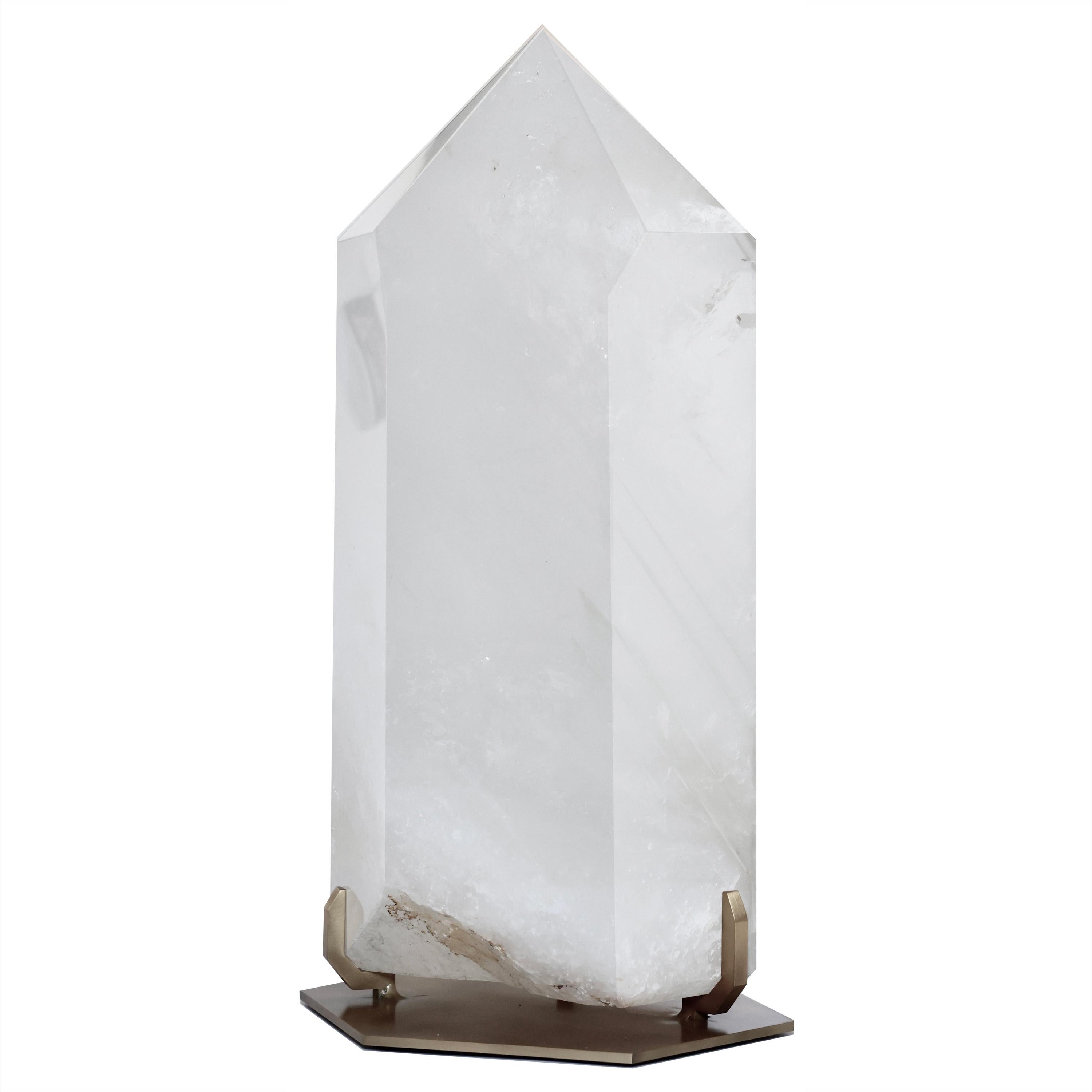 Lager Rock Crystal Obelisk For Sale