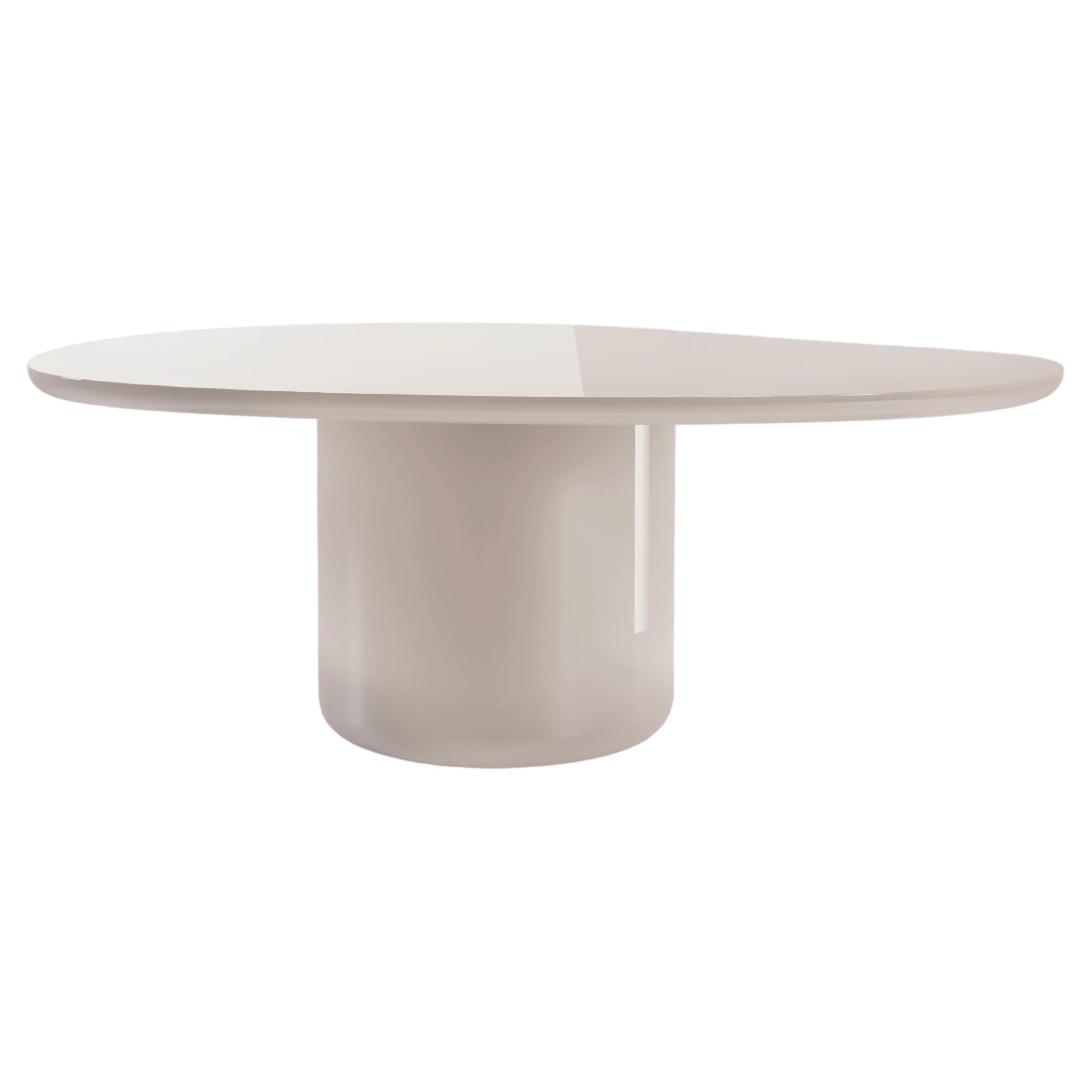 Laghi #1 Contemporary Dining Table in Lacquered For Sale