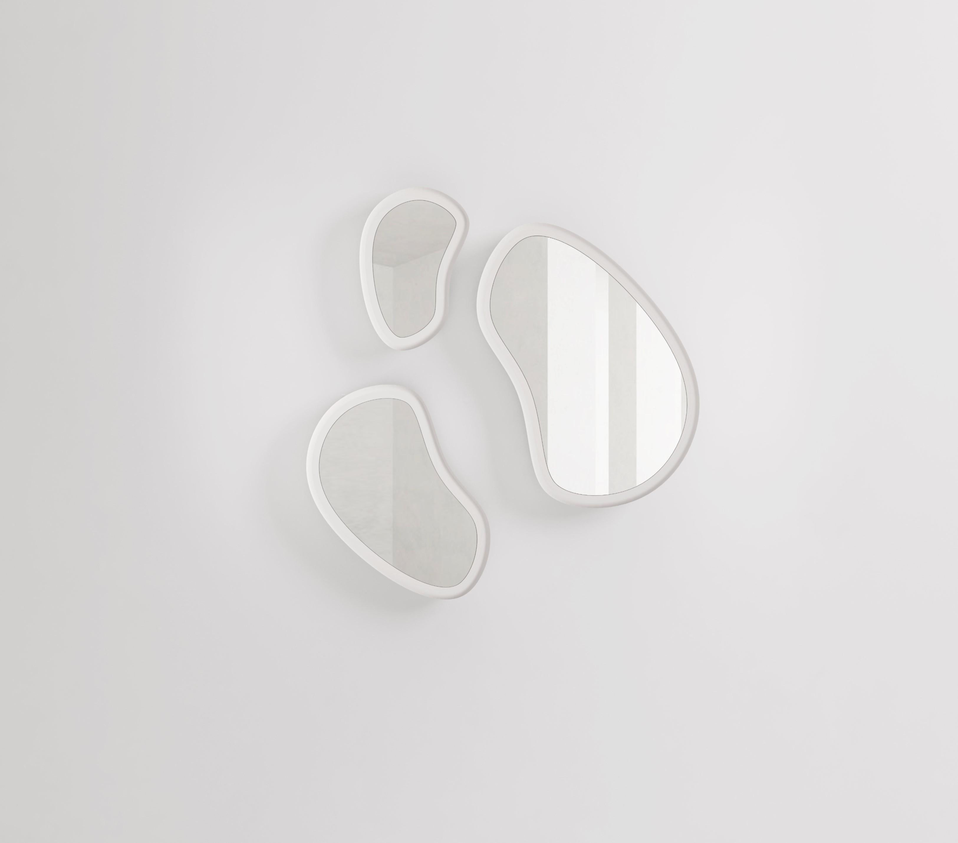 Modern Set of 3 Laghi Contemporary Mirrors in Lacquered For Sale