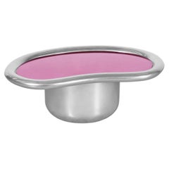 Laghi Silver Pink Statement Table, Contemporary Design, Limited Edition