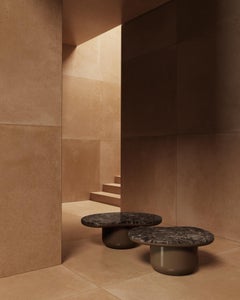 Tavolino Laghi X Marble in finitura opaca, Made in Italy