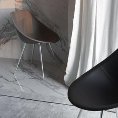 LAGO Chair Leather Dark Beige By Driade